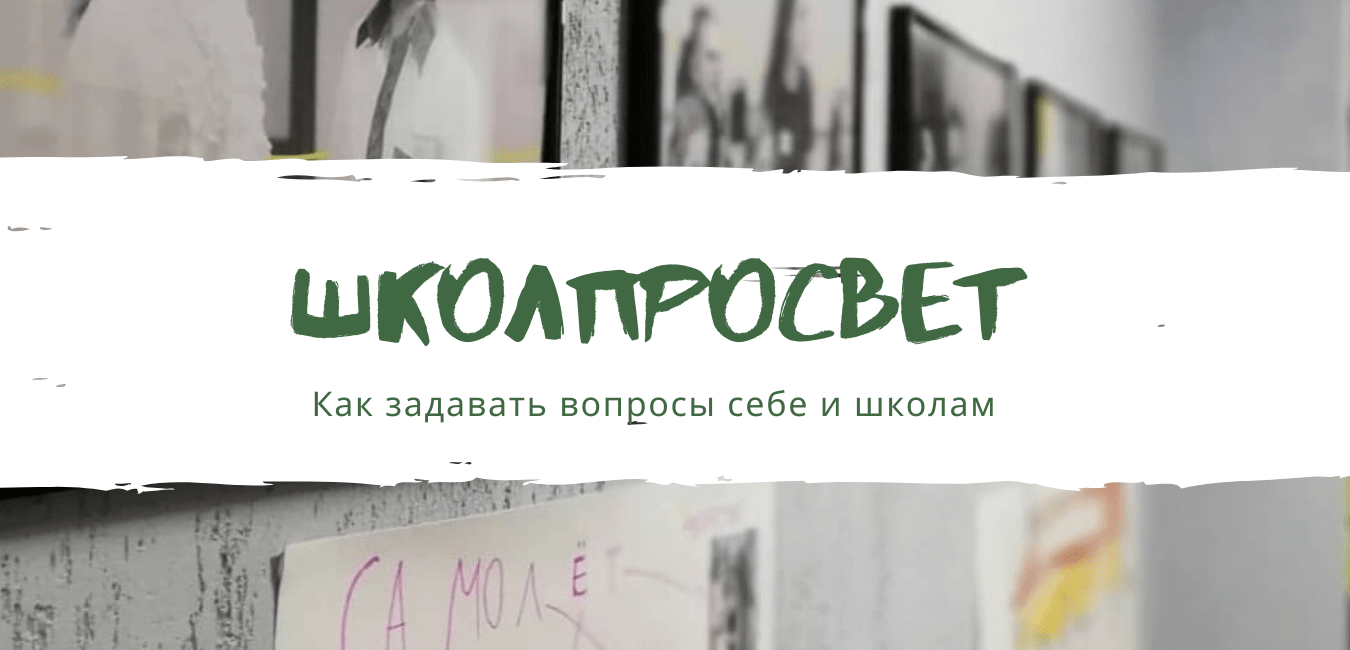 школПРОсвет: как задавать вопросы себе и школам