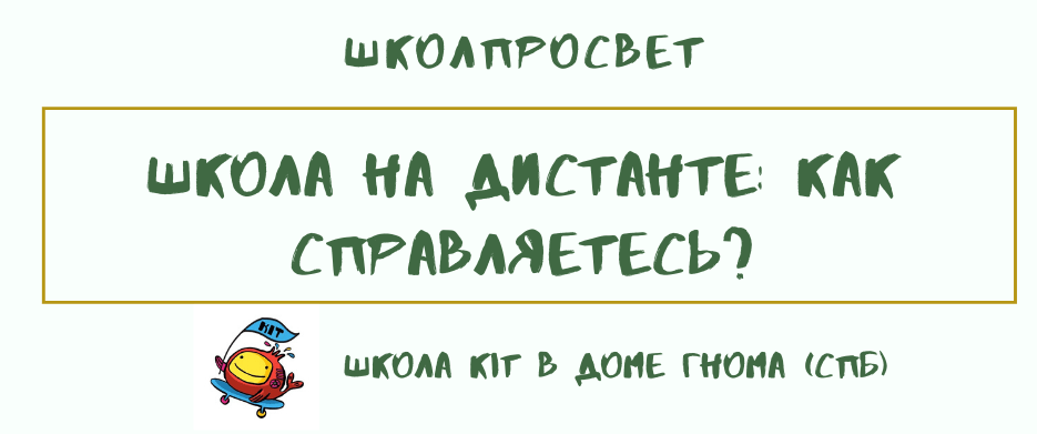 Школа на дистанте: KIT в Доме Гнома (СПб)